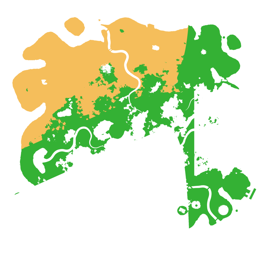 Biome Rust Map: Procedural Map, Size: 4500, Seed: 1604604877