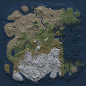 Thumbnail Rust Map: Procedural Map, Size: 4500, Seed: 1604604877, 17 Monuments