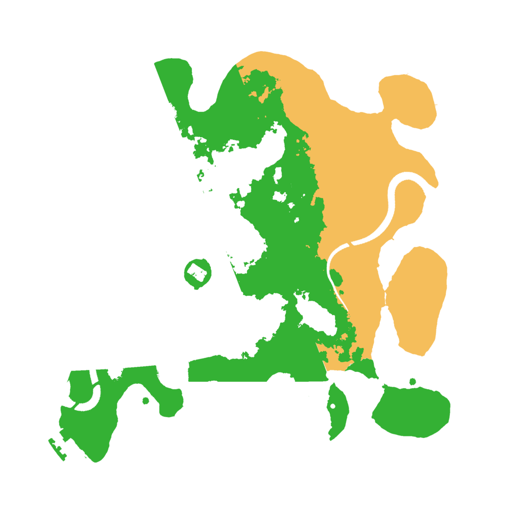 Biome Rust Map: Procedural Map, Size: 3000, Seed: 1210905243