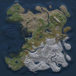 Thumbnail Rust Map: Procedural Map, Size: 4250, Seed: 1589691152, 15 Monuments