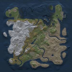Thumbnail Rust Map: Procedural Map, Size: 4250, Seed: 1289664103, 15 Monuments
