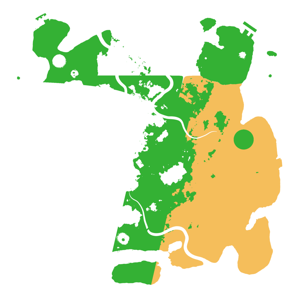 Biome Rust Map: Procedural Map, Size: 3999, Seed: 1050117005