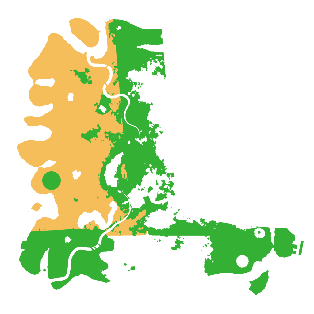 Biome Rust Map: Procedural Map, Size: 4500, Seed: 697719525