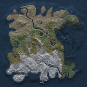 Thumbnail Rust Map: Procedural Map, Size: 4000, Seed: 975321, 15 Monuments
