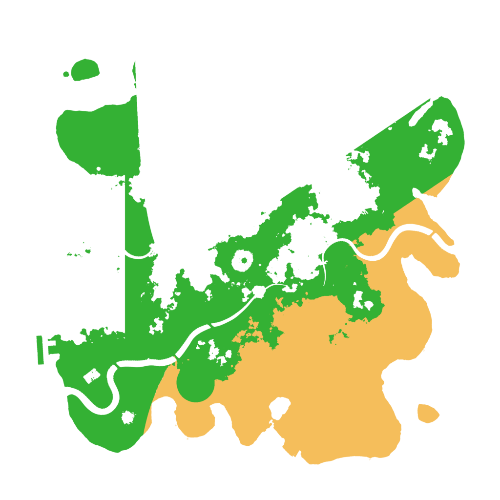 Biome Rust Map: Procedural Map, Size: 3500, Seed: 501145977