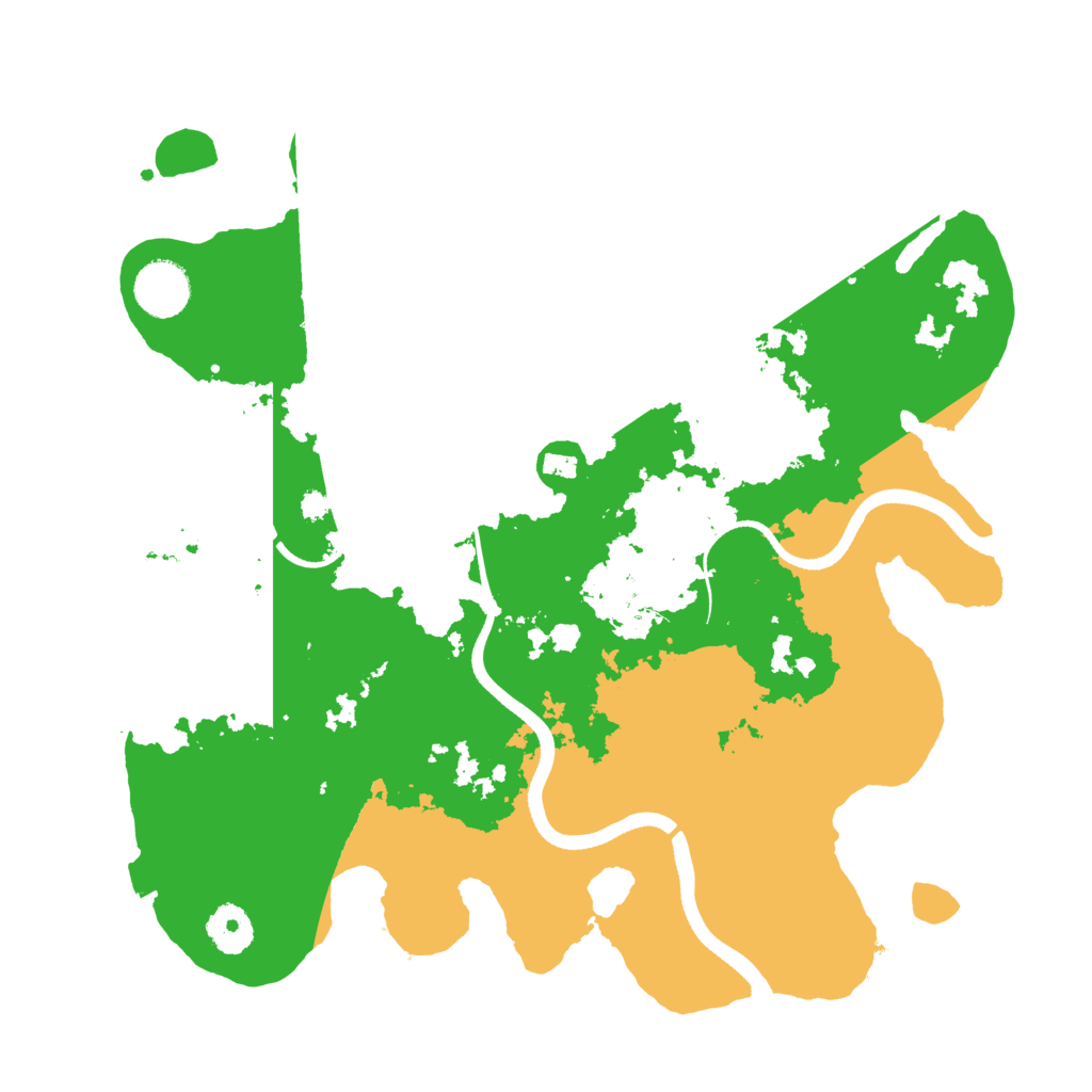 Biome Rust Map: Procedural Map, Size: 3500, Seed: 501145977
