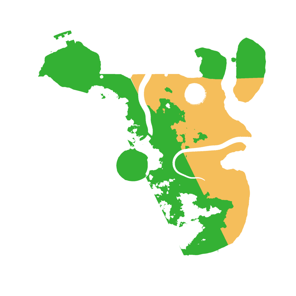 Biome Rust Map: Procedural Map, Size: 2500, Seed: 716262658