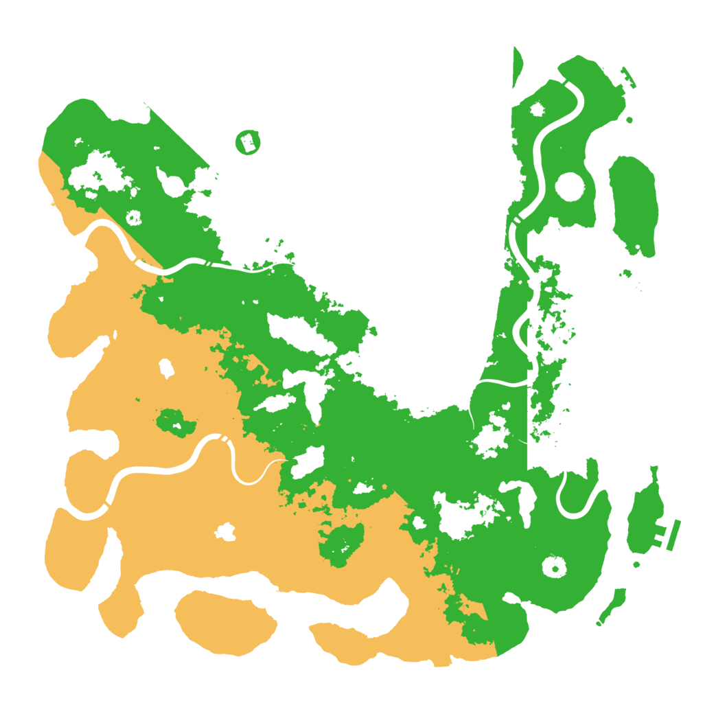 Biome Rust Map: Procedural Map, Size: 4500, Seed: 498101274