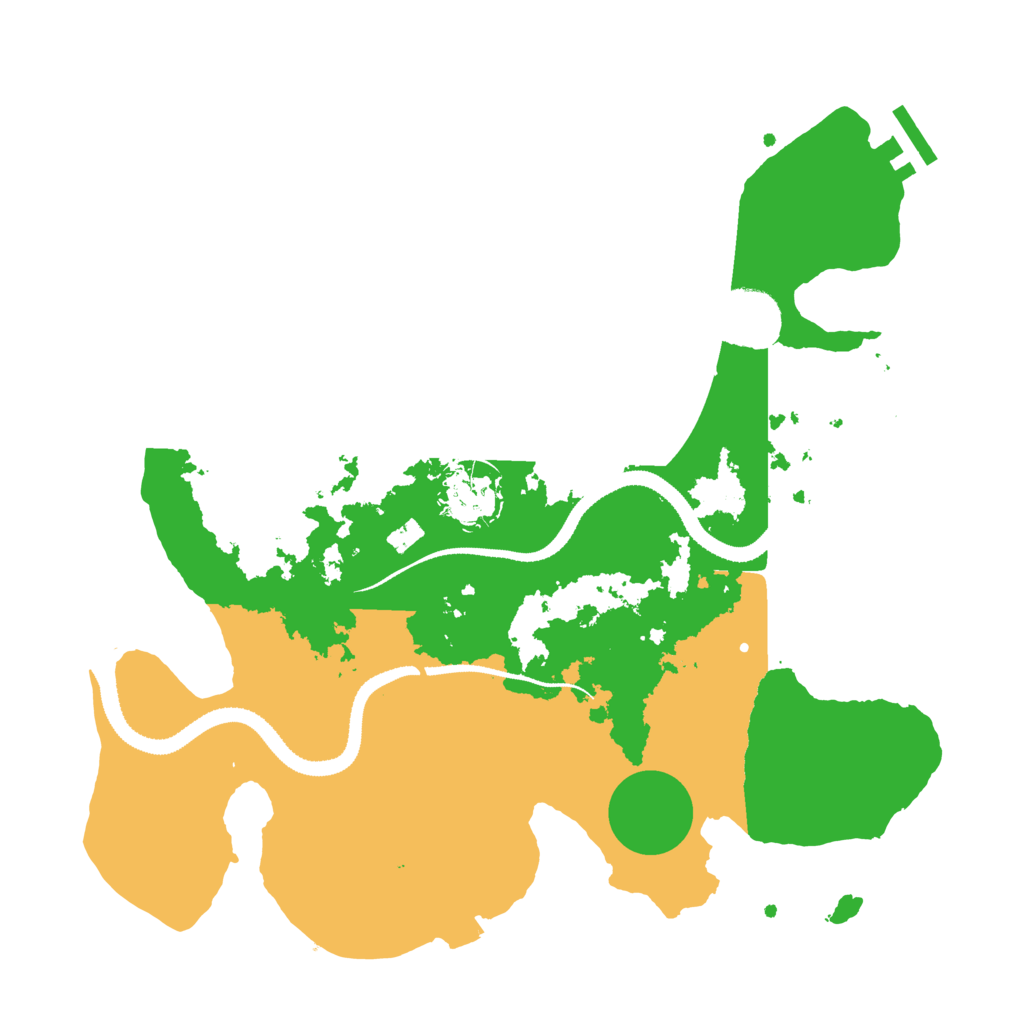 Biome Rust Map: Procedural Map, Size: 3200, Seed: 640242273