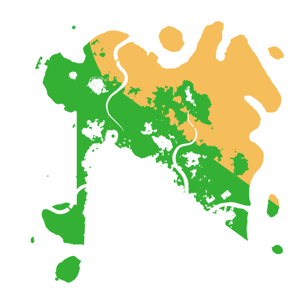 Biome Rust Map: Procedural Map, Size: 3500, Seed: 2061110408