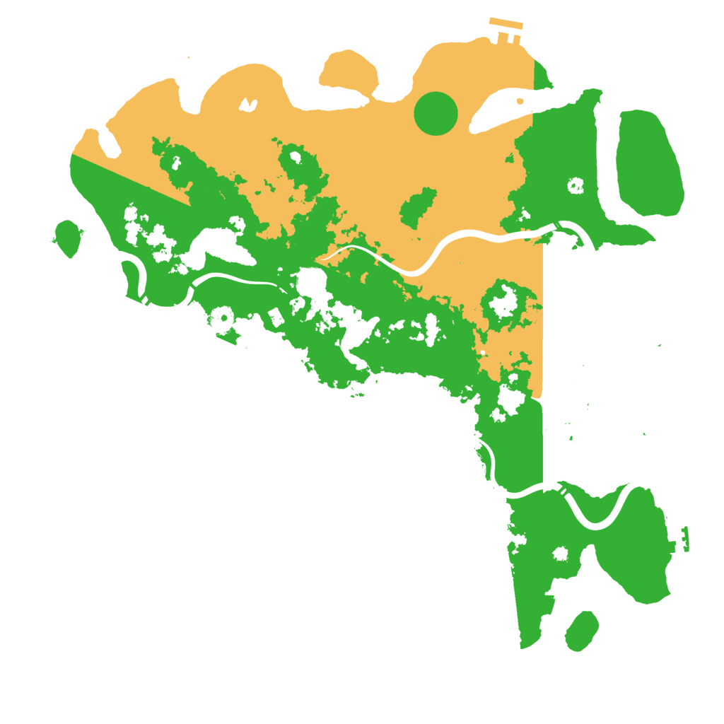 Biome Rust Map: Procedural Map, Size: 4350, Seed: 262338912