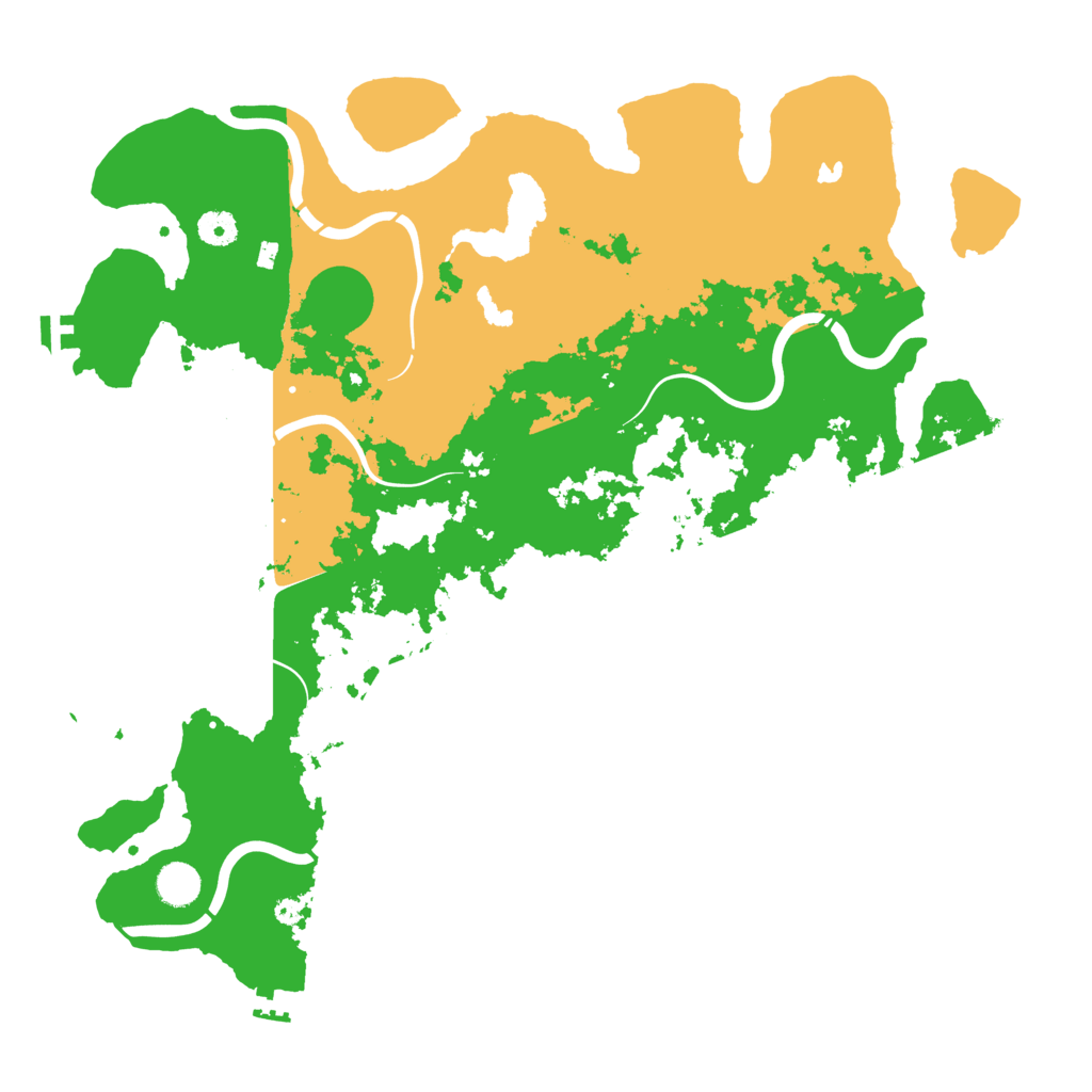 Biome Rust Map: Procedural Map, Size: 4350, Seed: 7082025