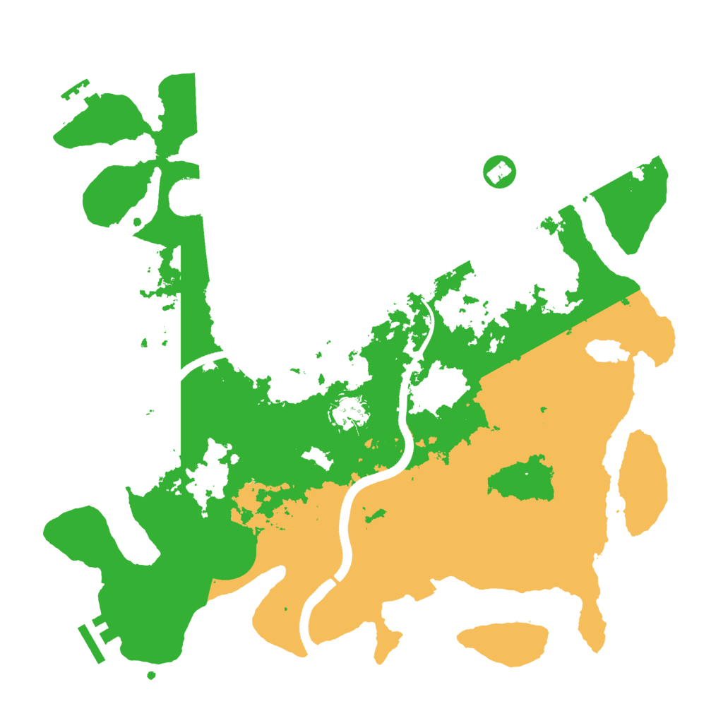 Biome Rust Map: Procedural Map, Size: 3500, Seed: 4071