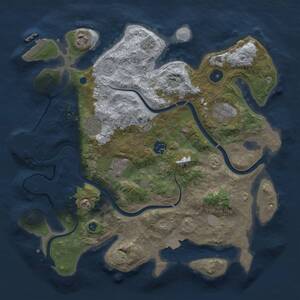 Thumbnail Rust Map: Procedural Map, Size: 3500, Seed: 4071, 12 Monuments