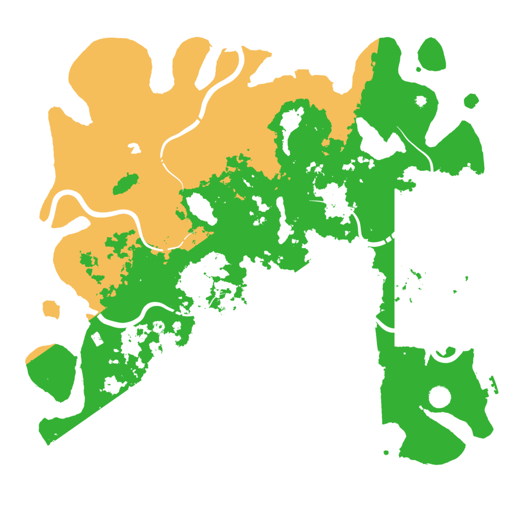 Biome Rust Map: Procedural Map, Size: 4300, Seed: 554236909