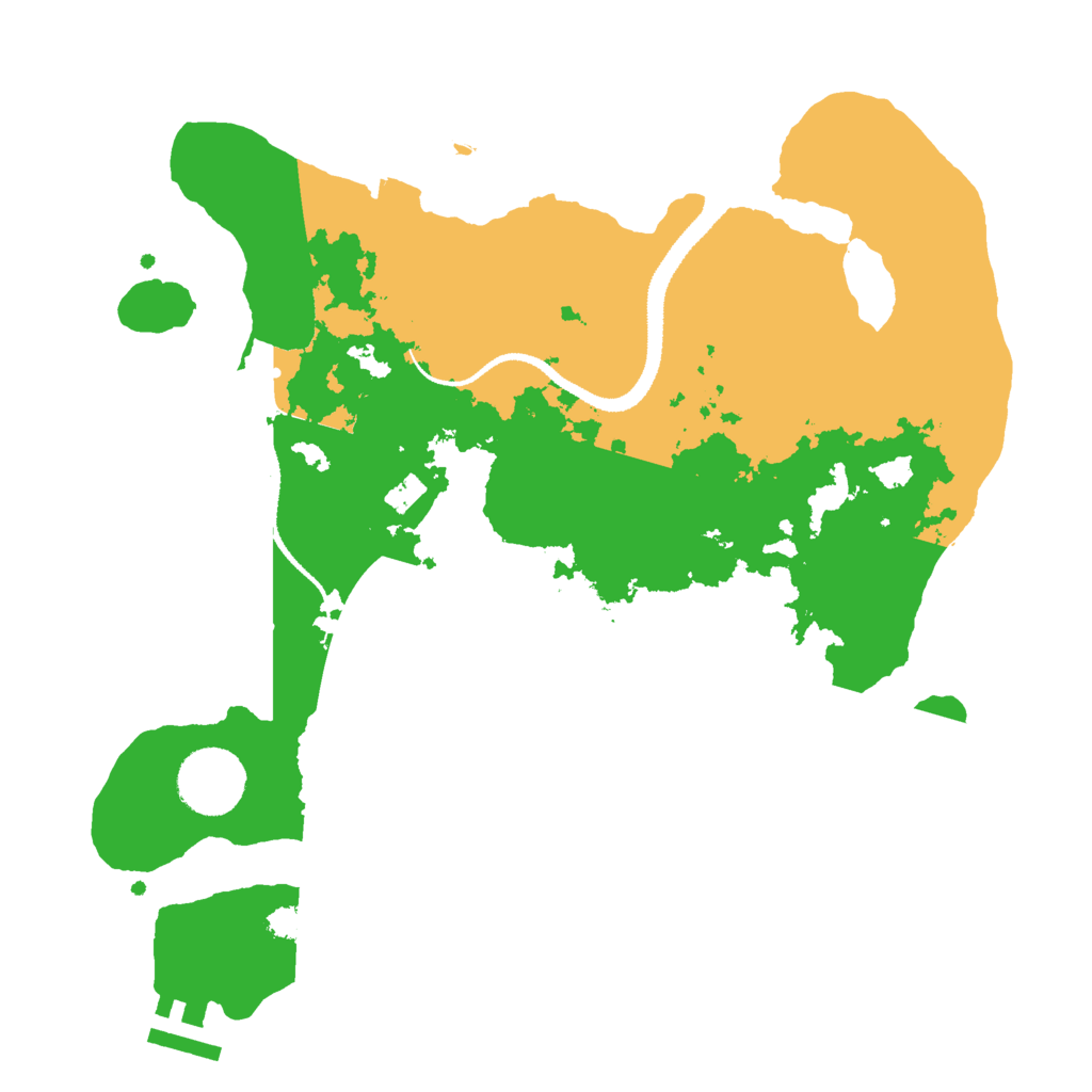 Biome Rust Map: Procedural Map, Size: 2999, Seed: 11992