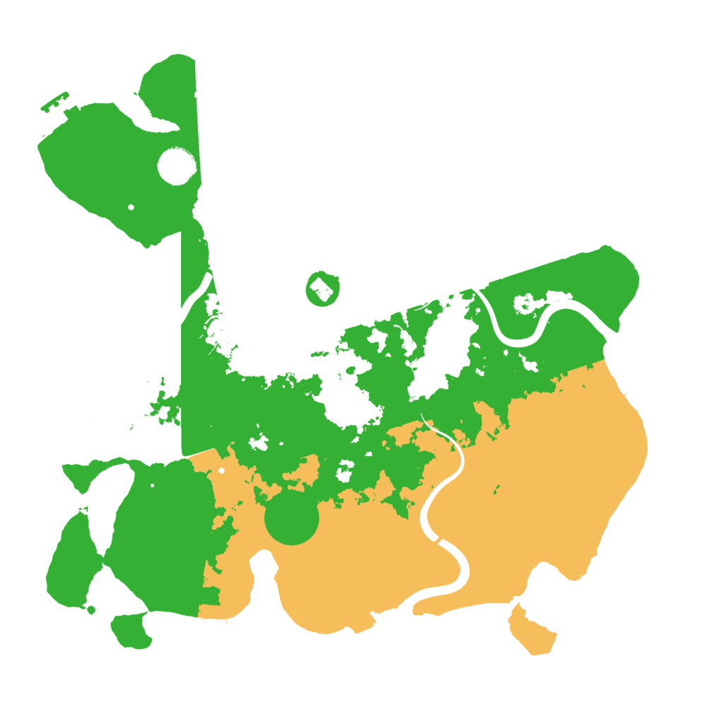 Biome Rust Map: Procedural Map, Size: 3500, Seed: 810979338