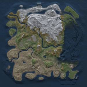 Thumbnail Rust Map: Procedural Map, Size: 4250, Seed: 861584484, 17 Monuments