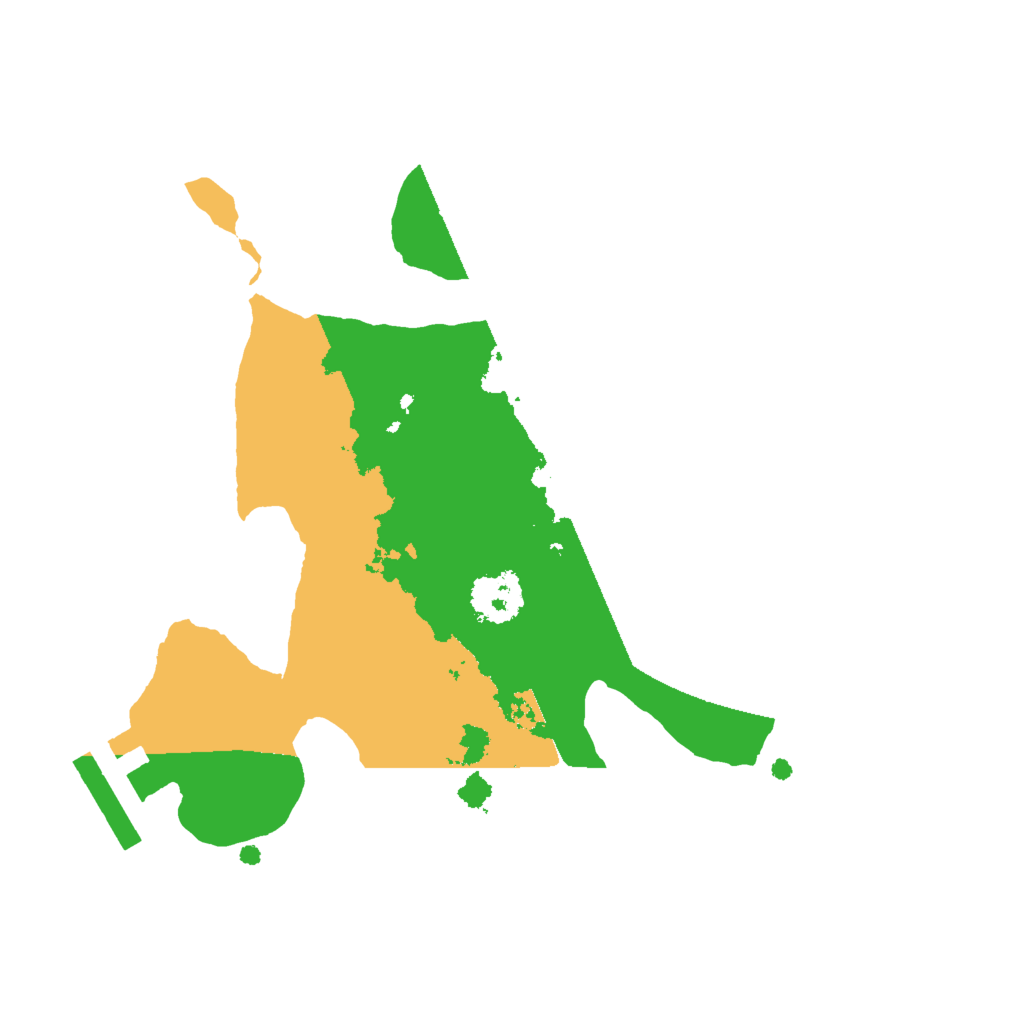 Biome Rust Map: Procedural Map, Size: 2000, Seed: 3270916