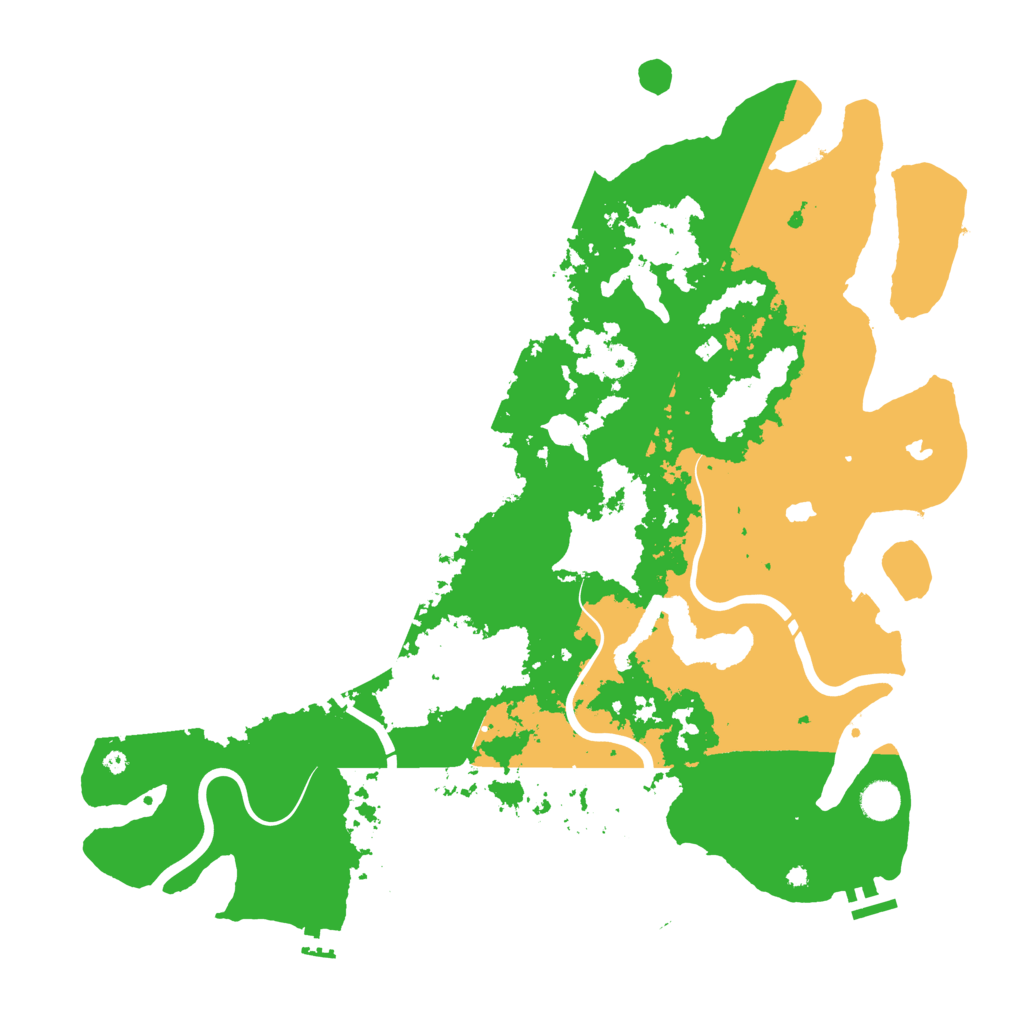 Biome Rust Map: Procedural Map, Size: 4500, Seed: 85349534