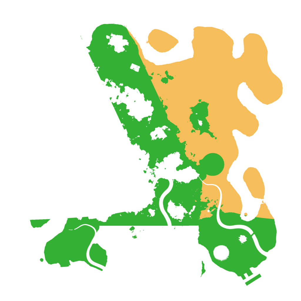 Biome Rust Map: Procedural Map, Size: 3500, Seed: 642204216