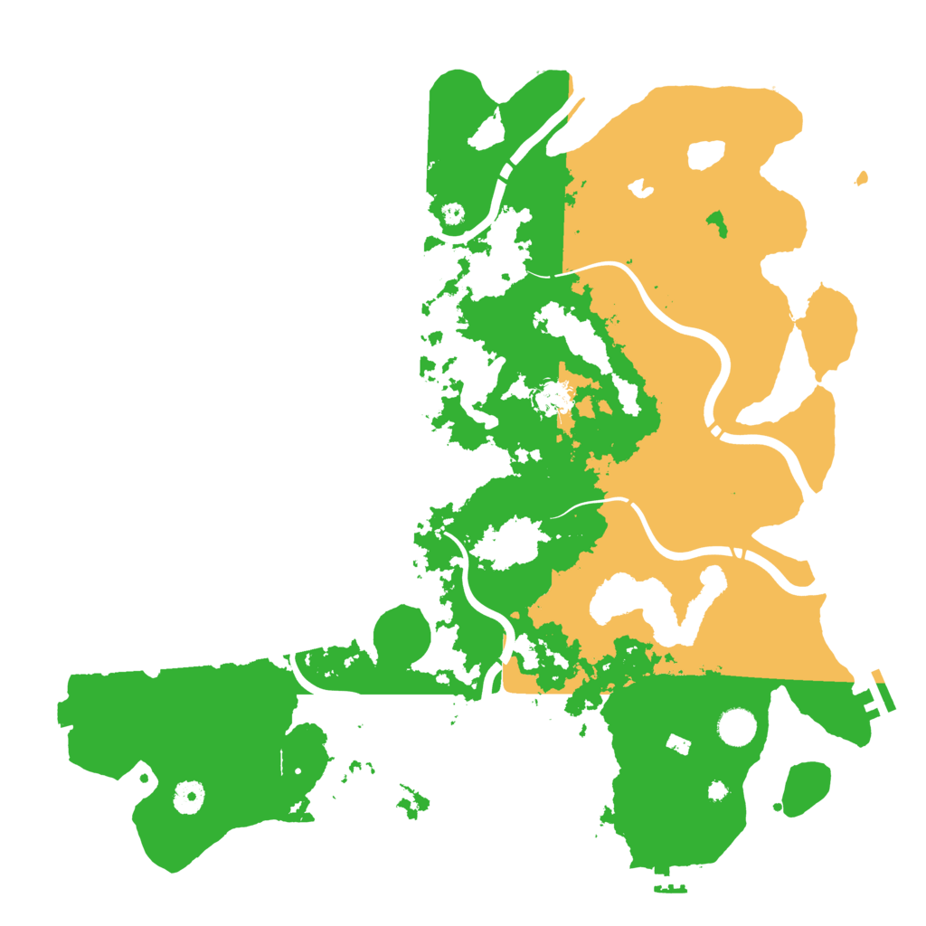 Biome Rust Map: Procedural Map, Size: 4250, Seed: 435345545