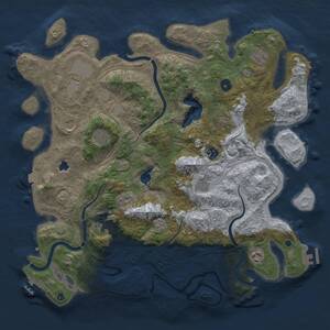 Thumbnail Rust Map: Procedural Map, Size: 4250, Seed: 1583707172, 16 Monuments