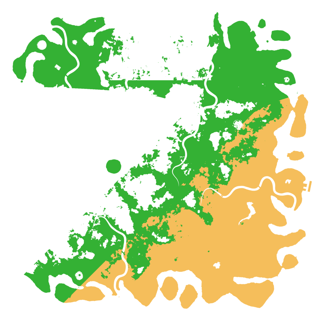 Biome Rust Map: Procedural Map, Size: 6000, Seed: 1333684779