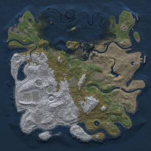 Thumbnail Rust Map: Procedural Map, Size: 4250, Seed: 1166759348, 16 Monuments