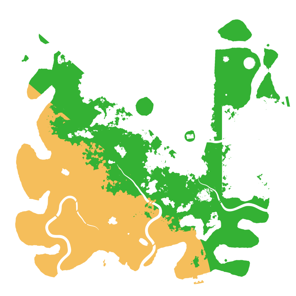 Biome Rust Map: Procedural Map, Size: 4500, Seed: 526289800
