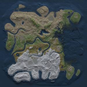 Thumbnail Rust Map: Procedural Map, Size: 4000, Seed: 20020, 14 Monuments