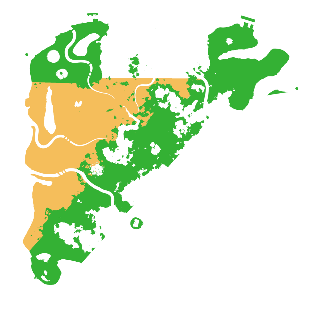 Biome Rust Map: Procedural Map, Size: 4350, Seed: 904945951