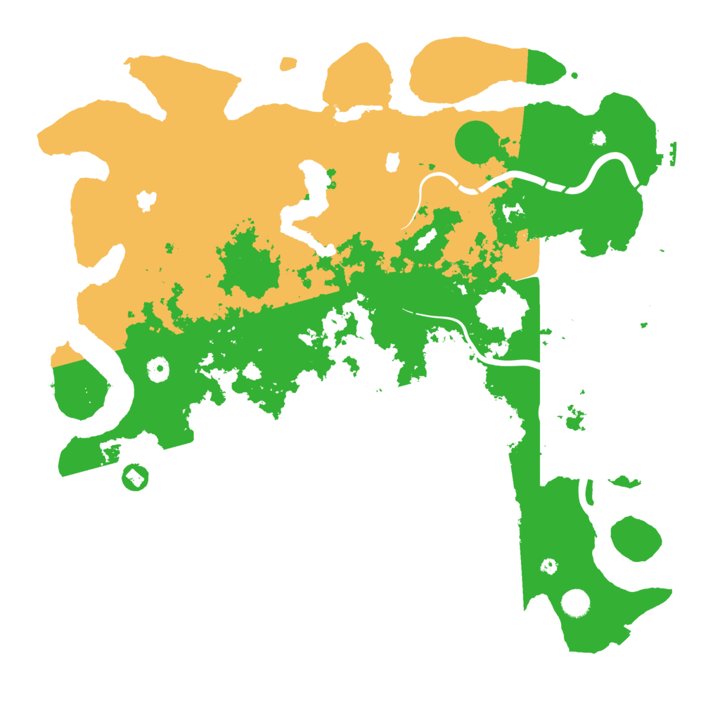 Biome Rust Map: Procedural Map, Size: 4500, Seed: 615282004