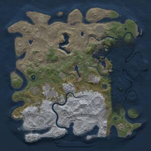 Thumbnail Rust Map: Procedural Map, Size: 4500, Seed: 615282004, 17 Monuments