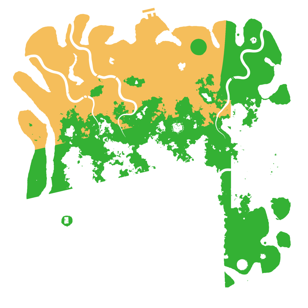Biome Rust Map: Procedural Map, Size: 5000, Seed: 487269855