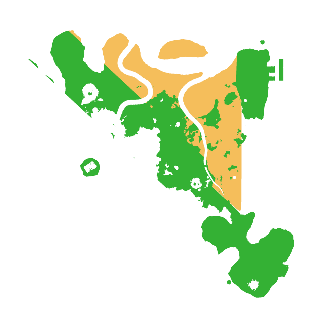 Biome Rust Map: Procedural Map, Size: 3000, Seed: 1009952057