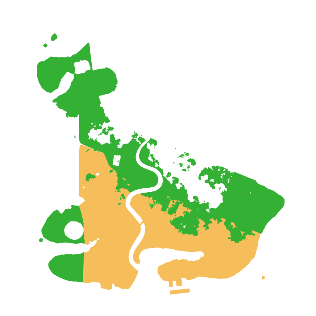 Biome Rust Map: Procedural Map, Size: 3200, Seed: 594965331