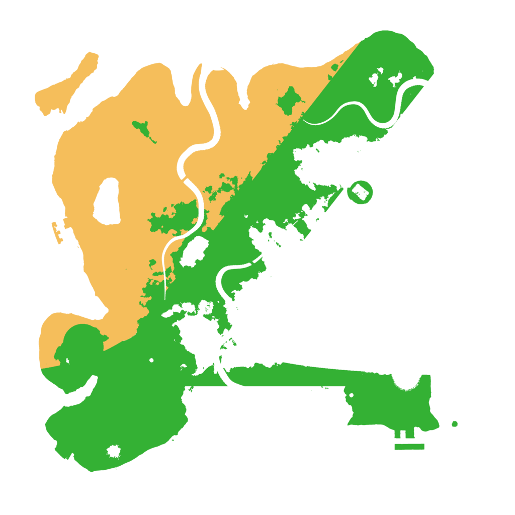 Biome Rust Map: Procedural Map, Size: 3500, Seed: 8156098