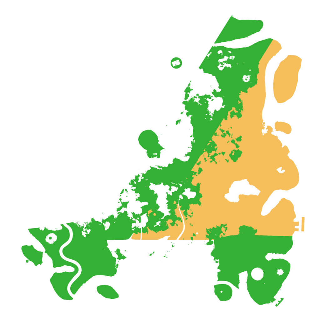 Biome Rust Map: Procedural Map, Size: 4500, Seed: 105834127