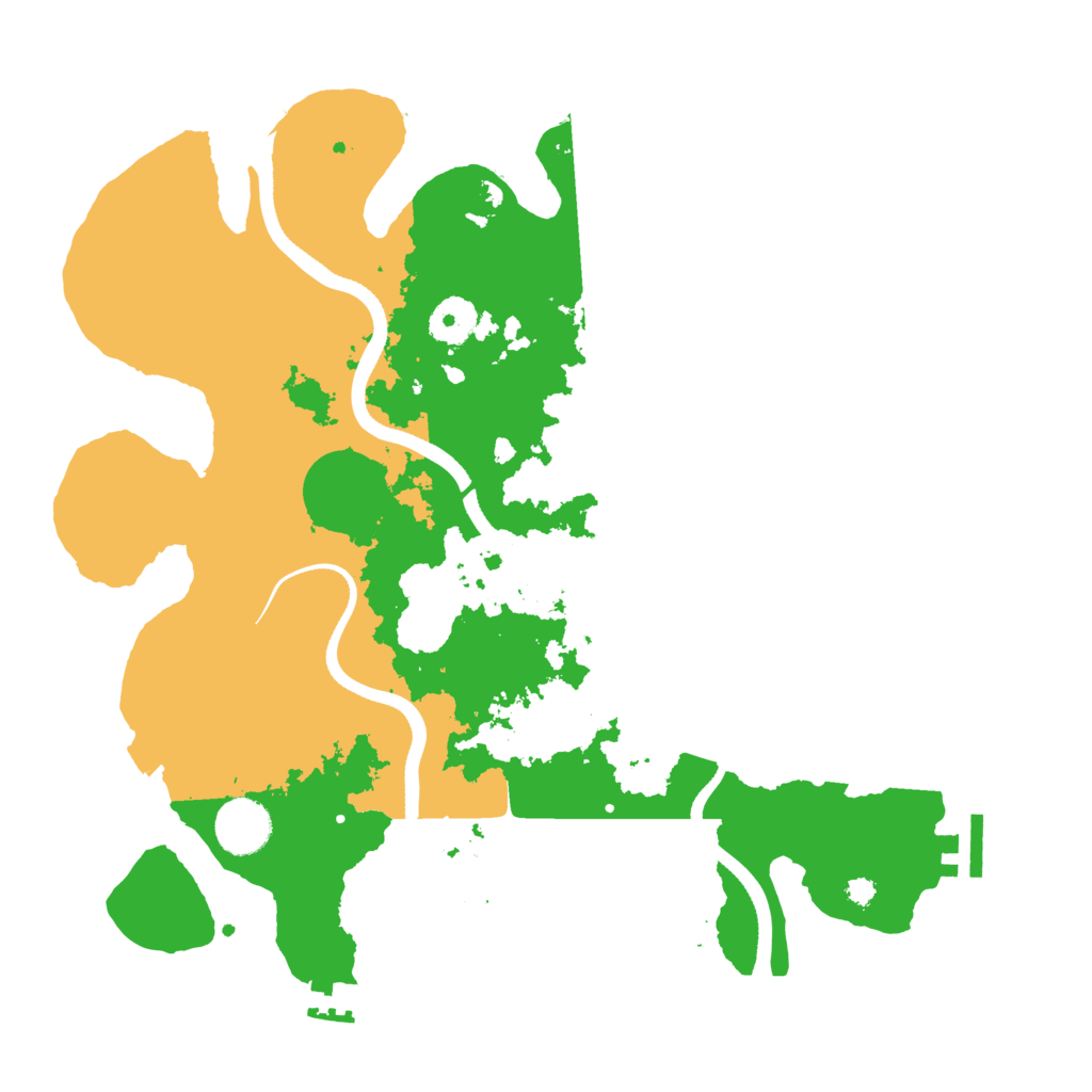 Biome Rust Map: Procedural Map, Size: 3500, Seed: 639290490