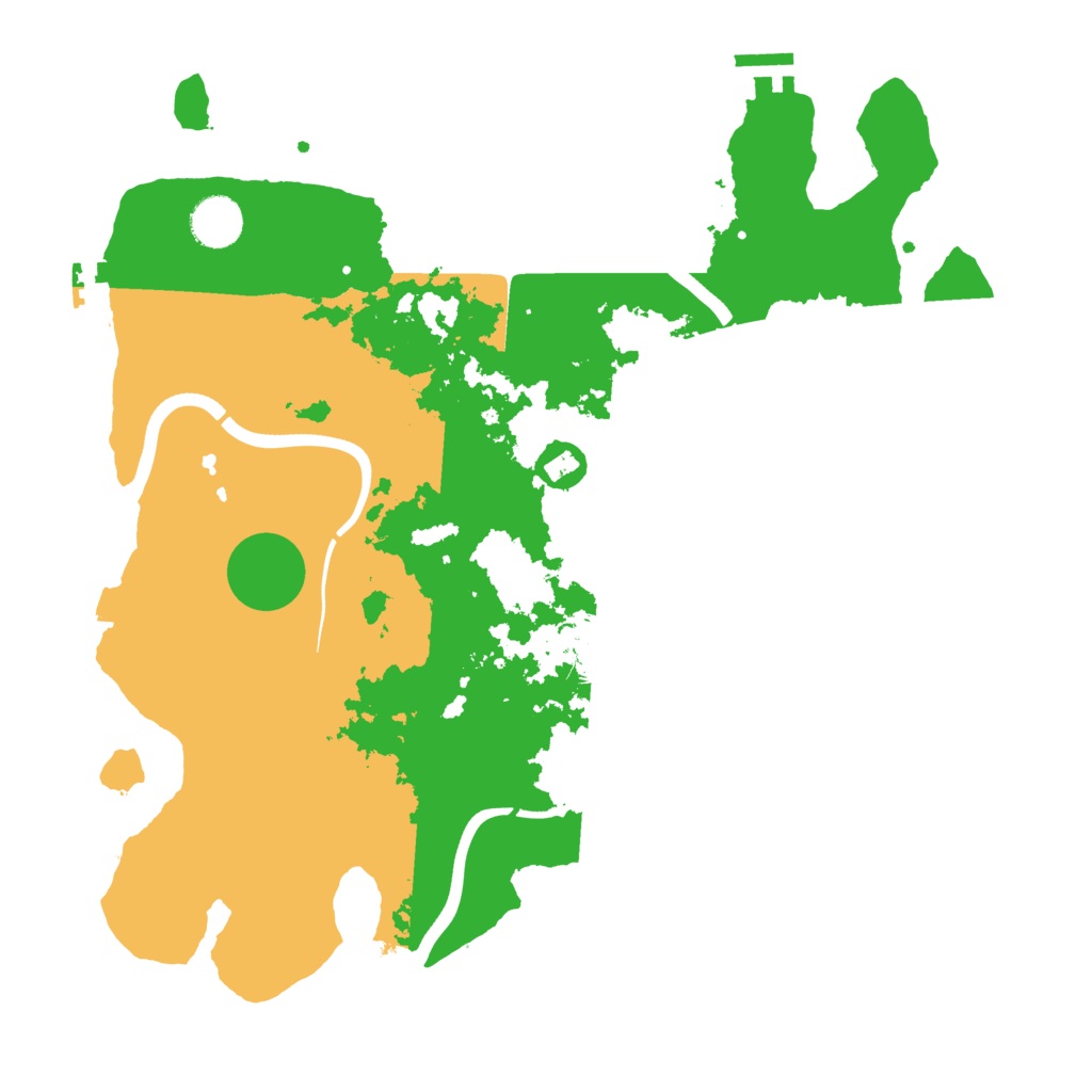 Biome Rust Map: Procedural Map, Size: 3700, Seed: 523234960