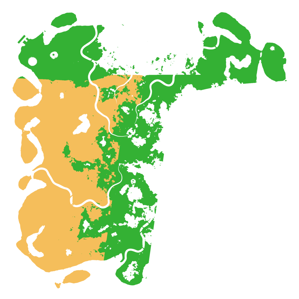Biome Rust Map: Procedural Map, Size: 6000, Seed: 1247264058