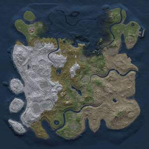 Thumbnail Rust Map: Procedural Map, Size: 4250, Seed: 1914738724, 17 Monuments