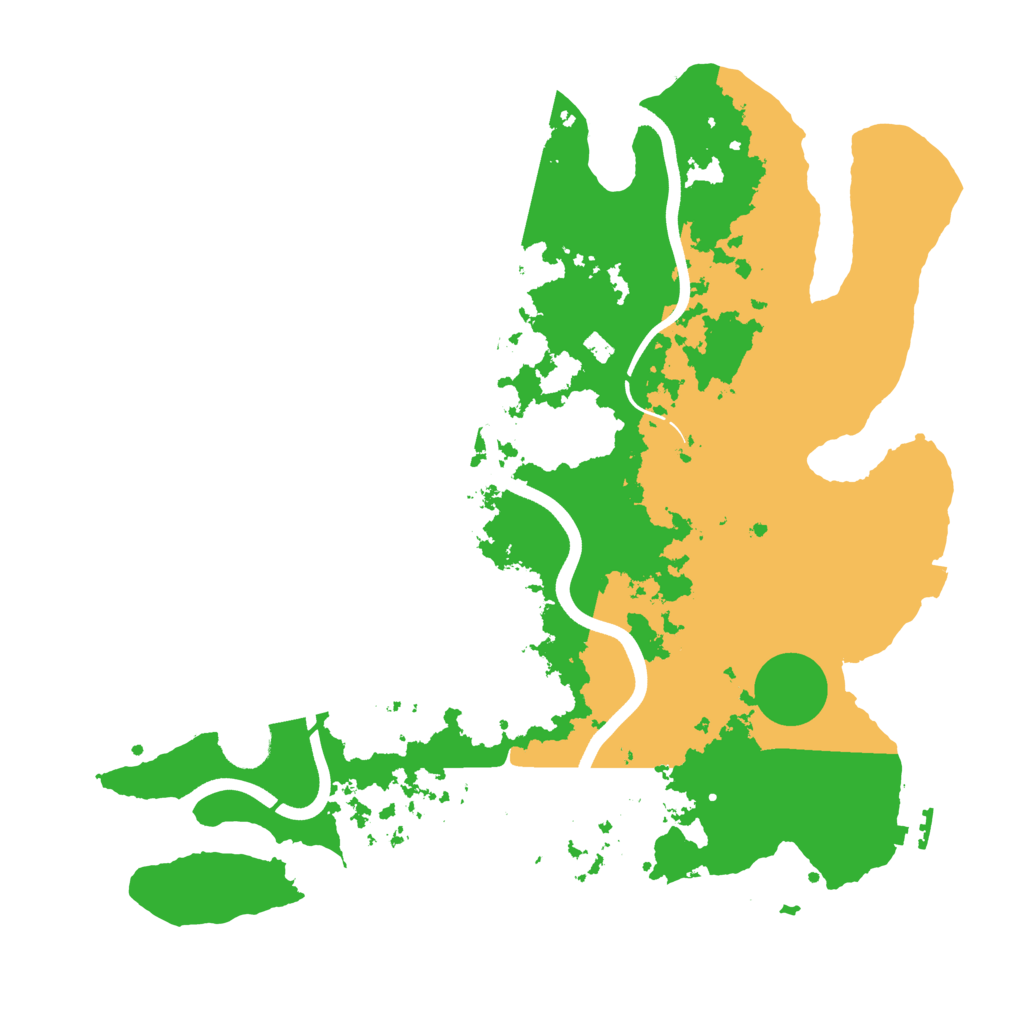 Biome Rust Map: Procedural Map, Size: 3700, Seed: 827502552