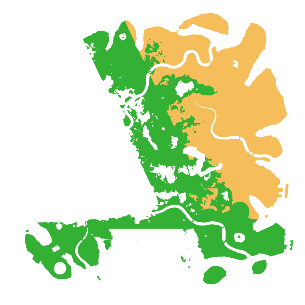 Biome Rust Map: Procedural Map, Size: 4400, Seed: 70820253