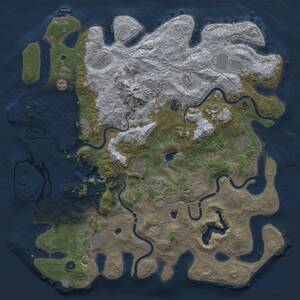 Thumbnail Rust Map: Procedural Map, Size: 5000, Seed: 247803, 16 Monuments