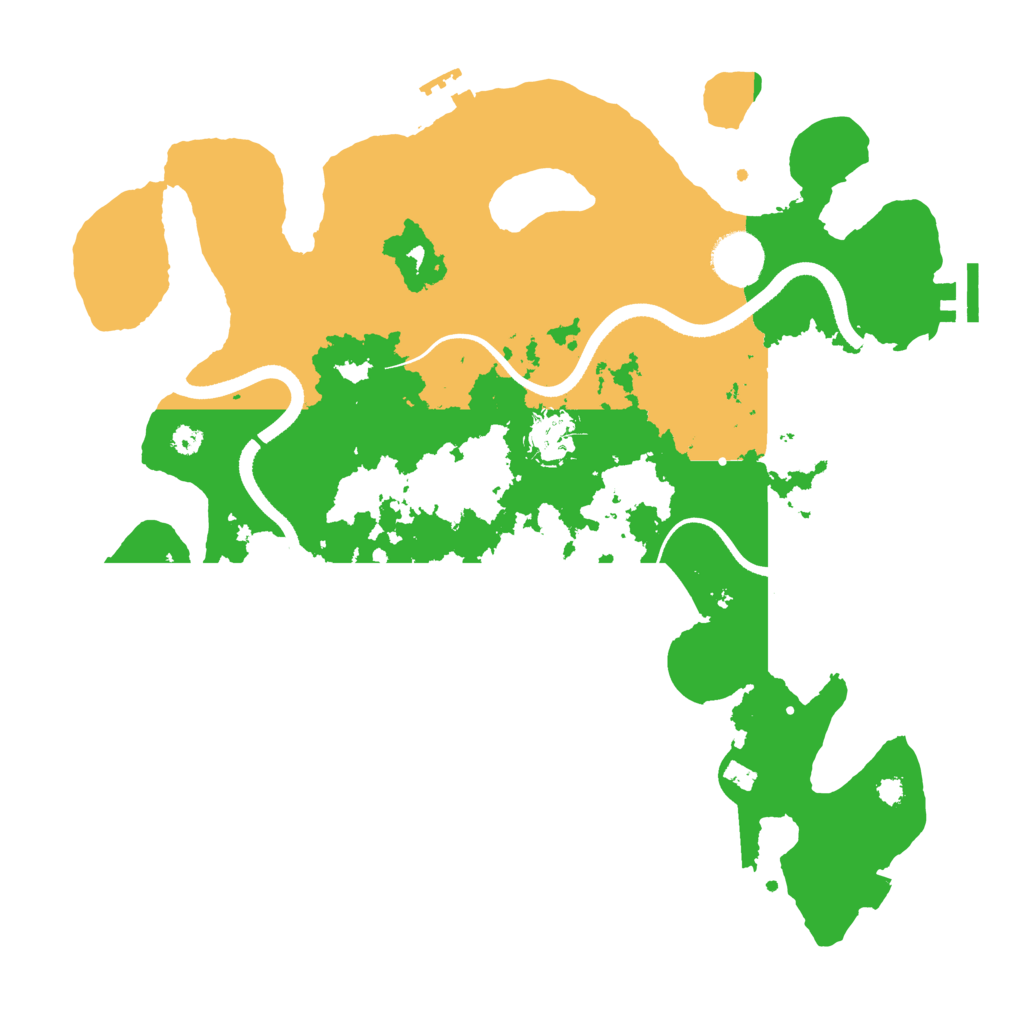 Biome Rust Map: Procedural Map, Size: 3500, Seed: 169377084