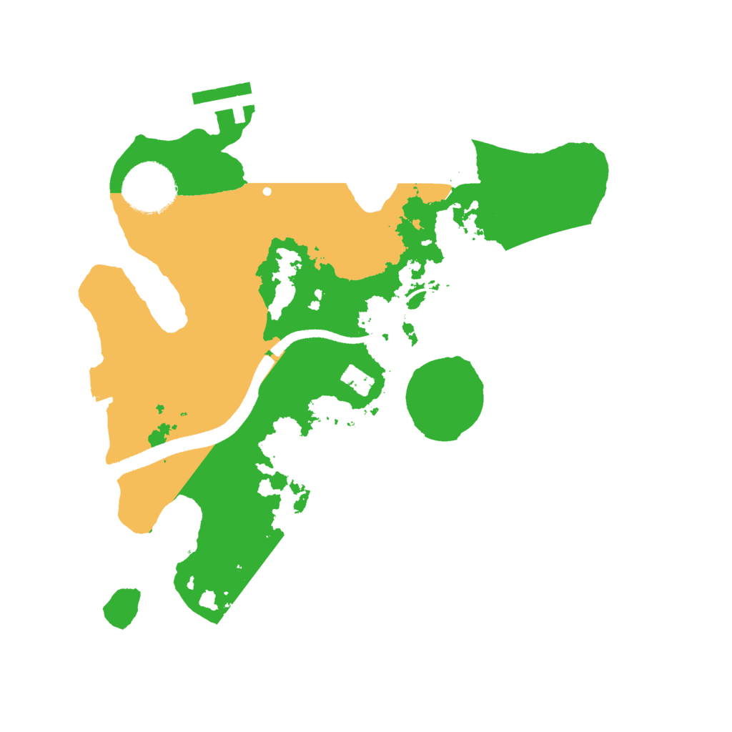 Biome Rust Map: Procedural Map, Size: 2500, Seed: 928805977