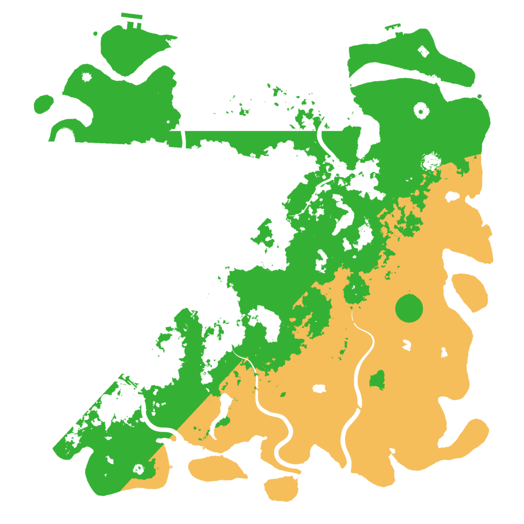 Biome Rust Map: Procedural Map, Size: 5000, Seed: 555216999