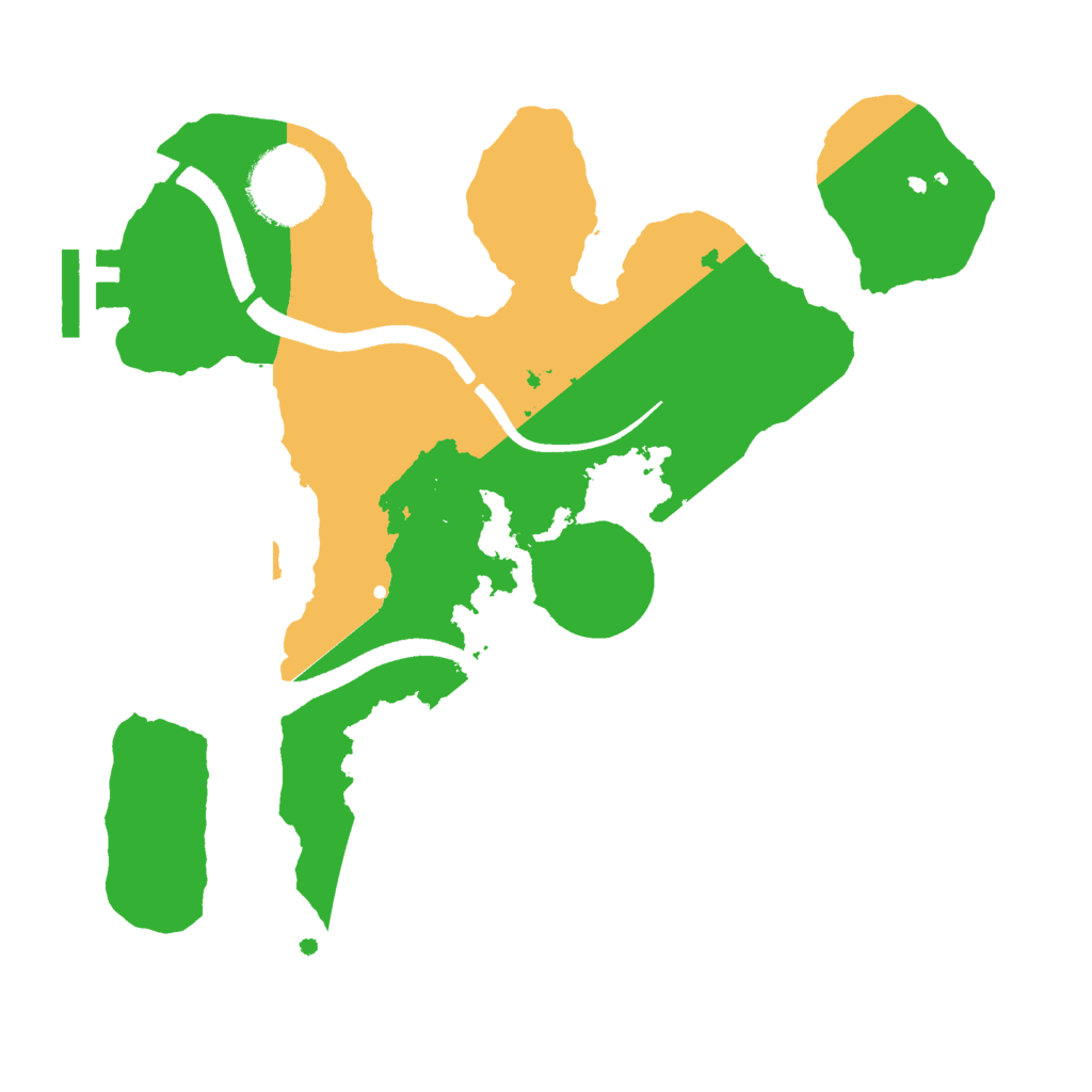 Biome Rust Map: Procedural Map, Size: 2500, Seed: 632431782